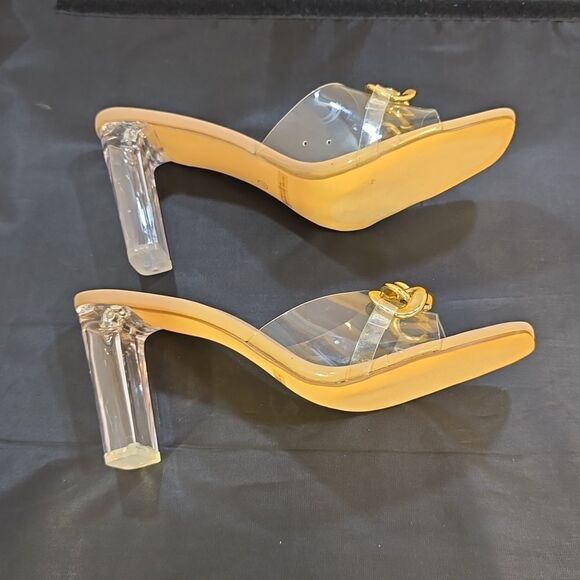 BRAND NEW BONNILEL CLEAR OPEN-TOE WOMEN'S SANDAL - Picture 9 of 16